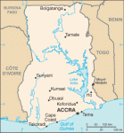 Ghana map Ghana map