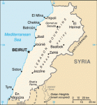 Lebanon map Lebanon map